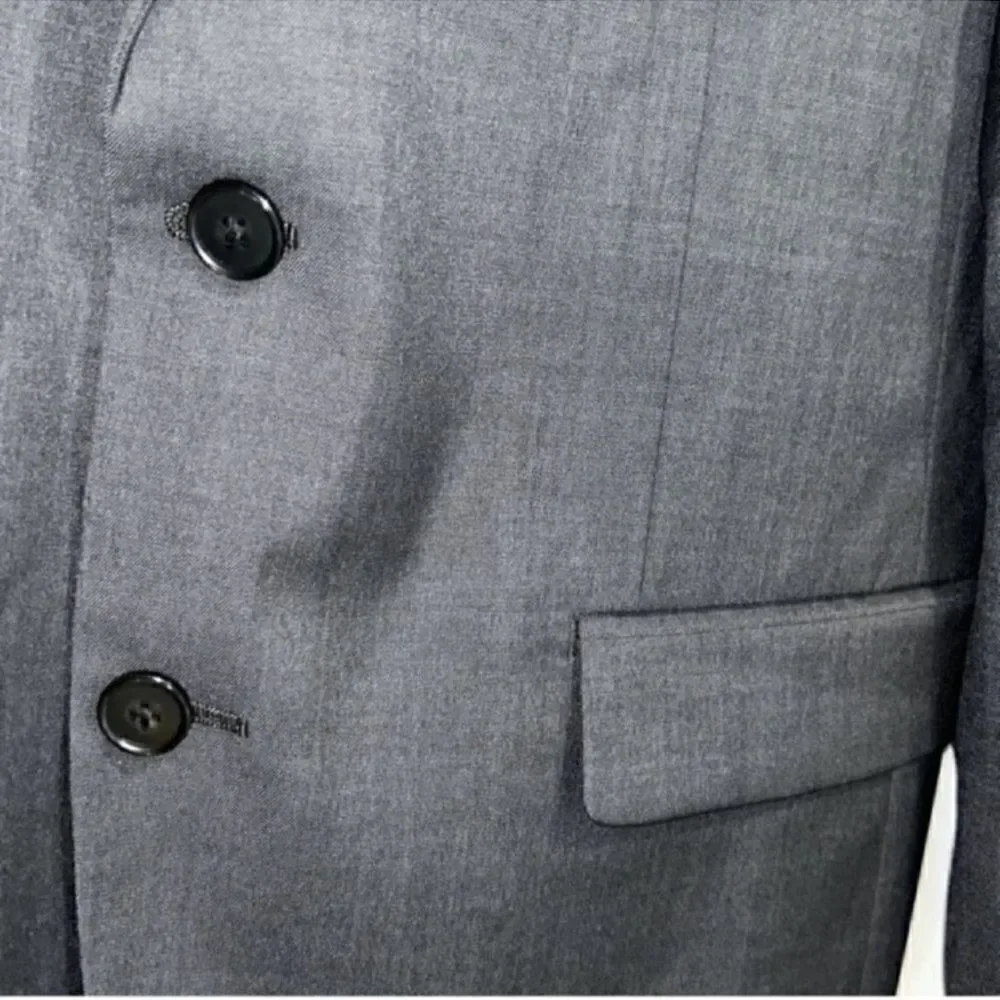 Original Penguin Men's Gray Wool Blend Blazer (40 long)